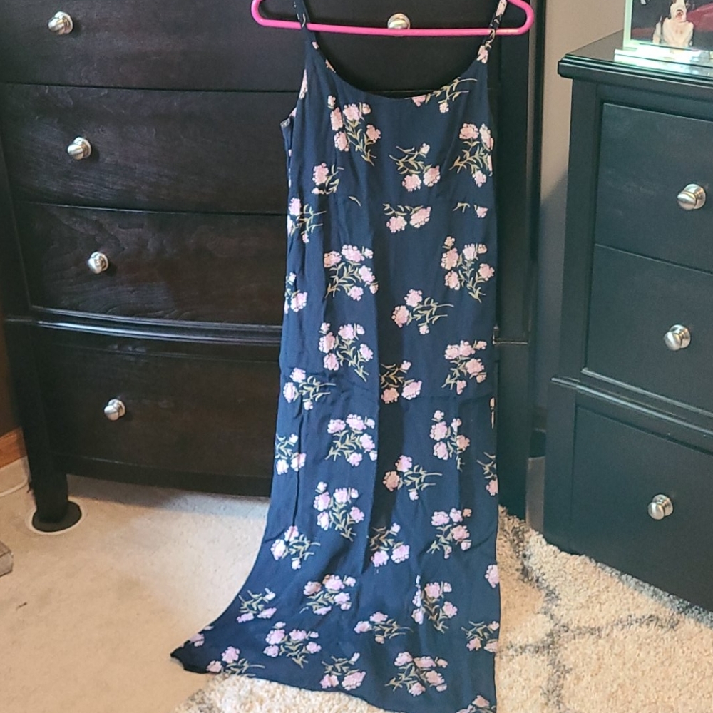 Gap Floral midi spaghetti strap dress, size 6
